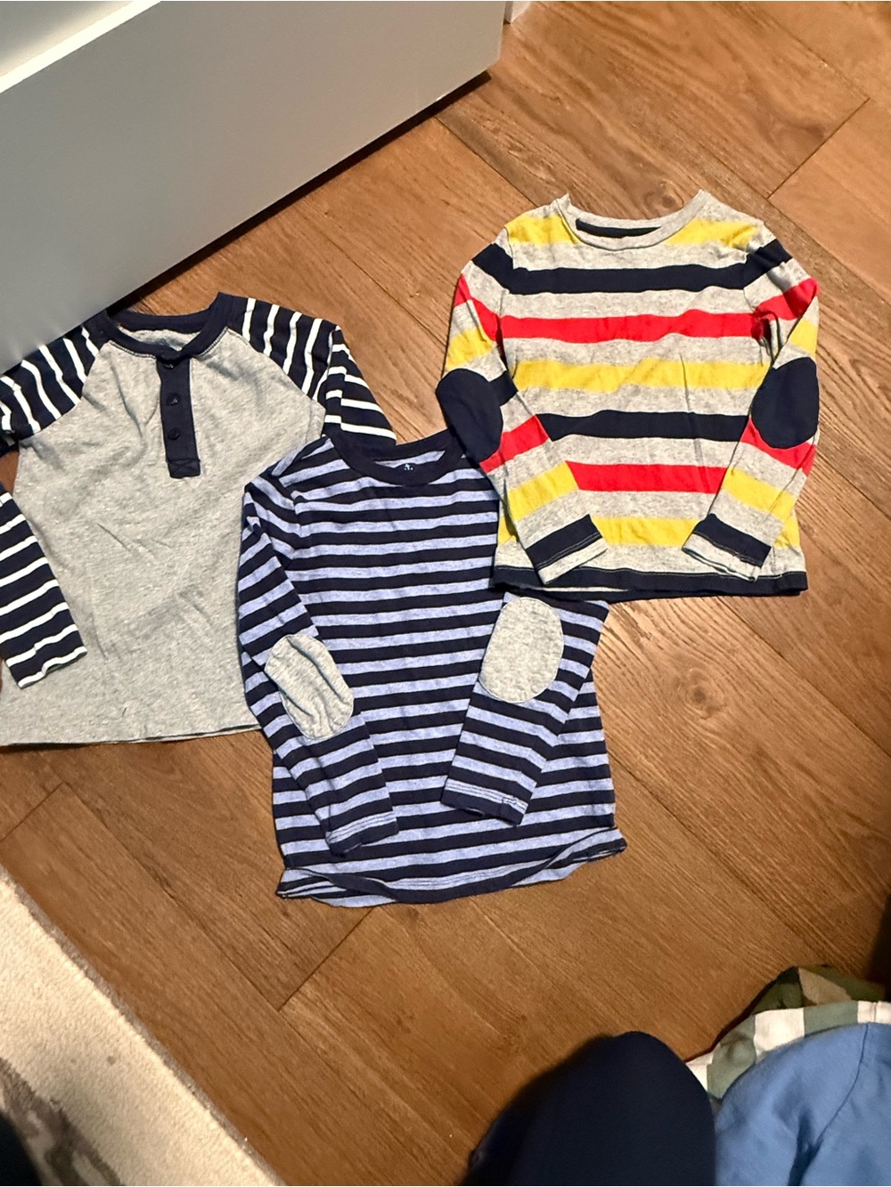 Three J. Crew Kids Long Sleeve Striped Shirts